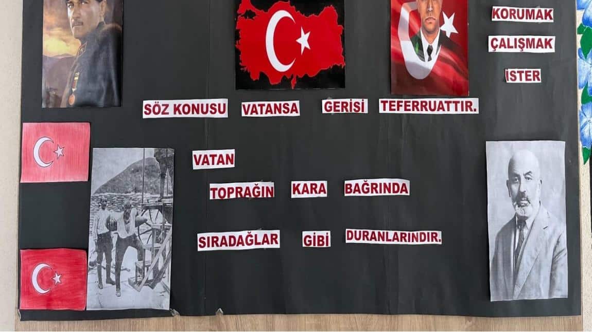DEĞERLER EĞİTİMİ MART AYI -'' VATANSEVERLİK''